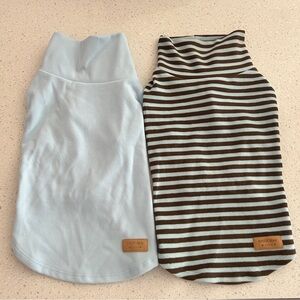 Striped Dog Sweater - Black and White